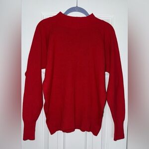 Liz Claiborne Red Knit Crew Neck Sweater